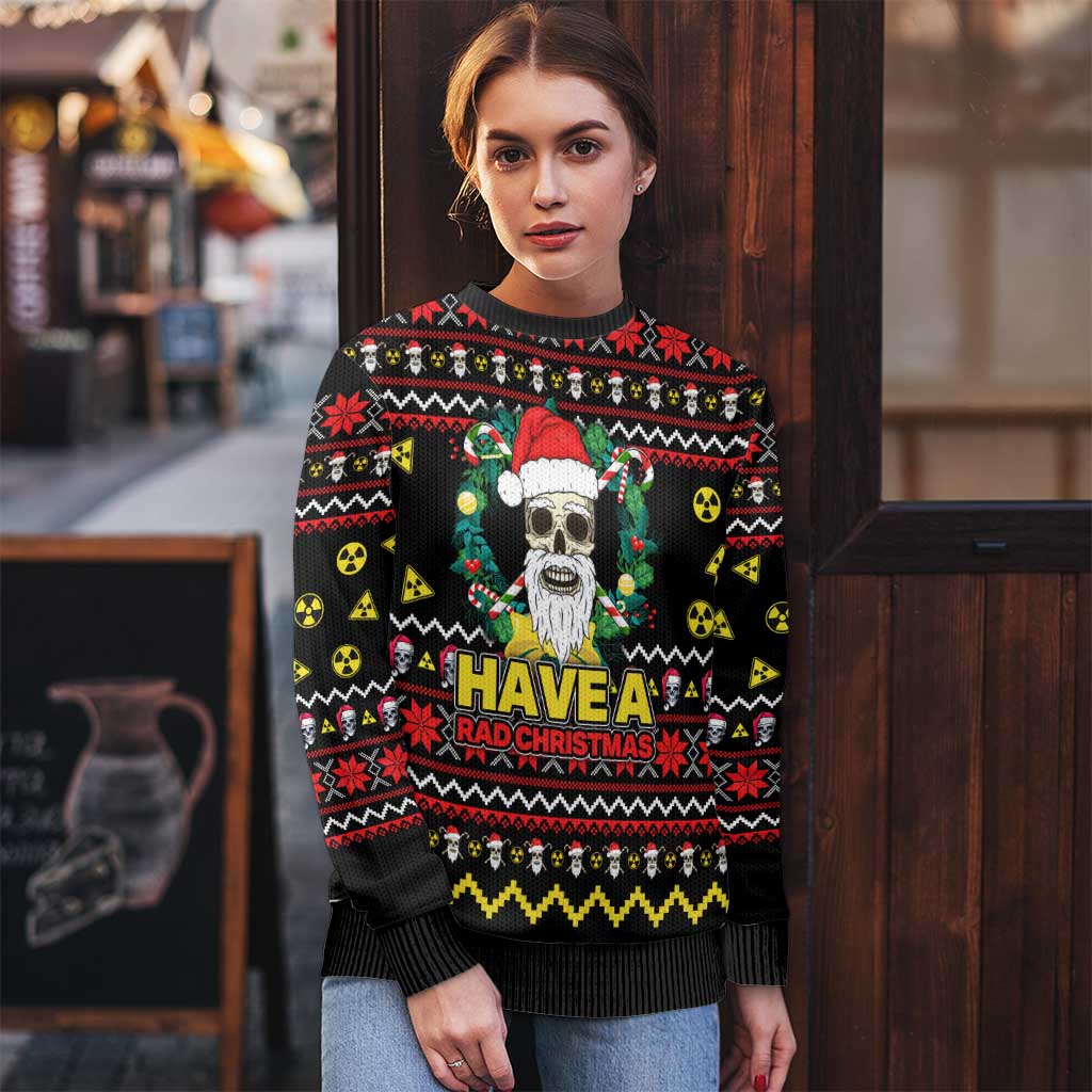 Skull Have A Rad Christmas Ugly Christmas Sweater Xmas Holiday Patterns - Wonder Print Shop