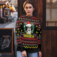 Skull Have A Rad Christmas Ugly Christmas Sweater Xmas Holiday Patterns - Wonder Print Shop