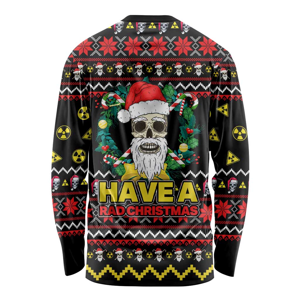 Skull Have A Rad Christmas Long Sleeve Shirt Xmas Holiday Patterns - Wonder Print Shop