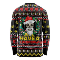 Skull Have A Rad Christmas Long Sleeve Shirt Xmas Holiday Patterns - Wonder Print Shop