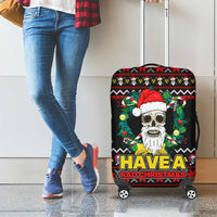 Skull Have A Rad Christmas Luggage Cover Xmas Holiday Patterns - Wonder Print Shop