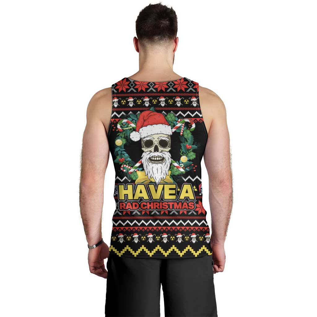 Skull Have A Rad Christmas Men Tank Top Xmas Holiday Patterns - Wonder Print Shop