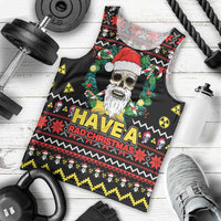 Skull Have A Rad Christmas Men Tank Top Xmas Holiday Patterns - Wonder Print Shop