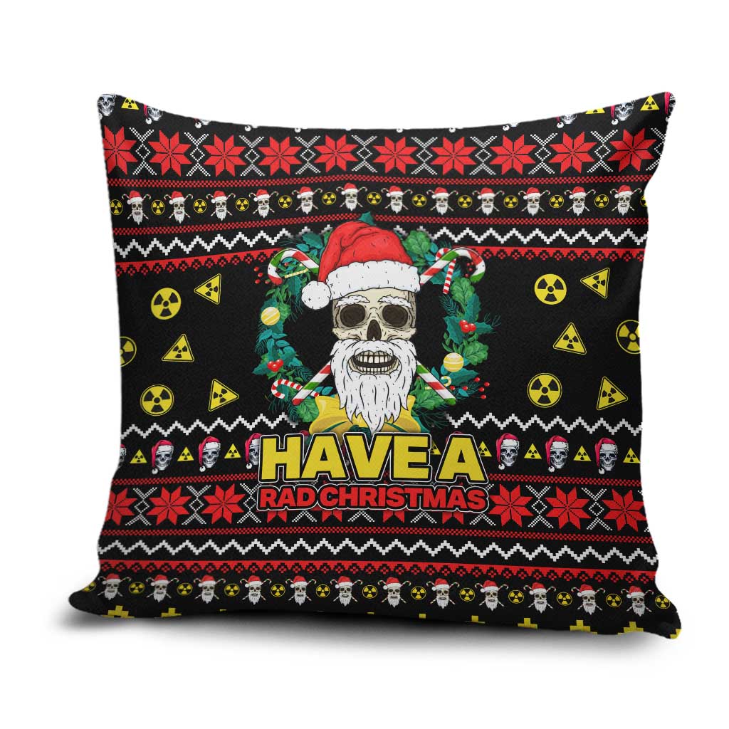 Skull Have A Rad Christmas Pillow Cover Xmas Holiday Patterns - Wonder Print Shop
