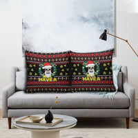 Skull Have A Rad Christmas Pillow Cover Xmas Holiday Patterns - Wonder Print Shop