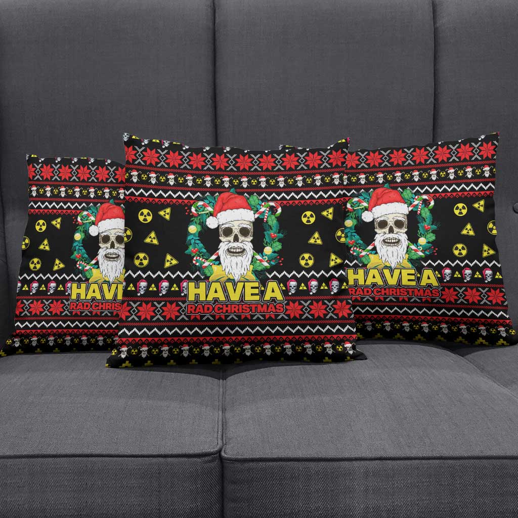 Skull Have A Rad Christmas Pillow Cover Xmas Holiday Patterns - Wonder Print Shop