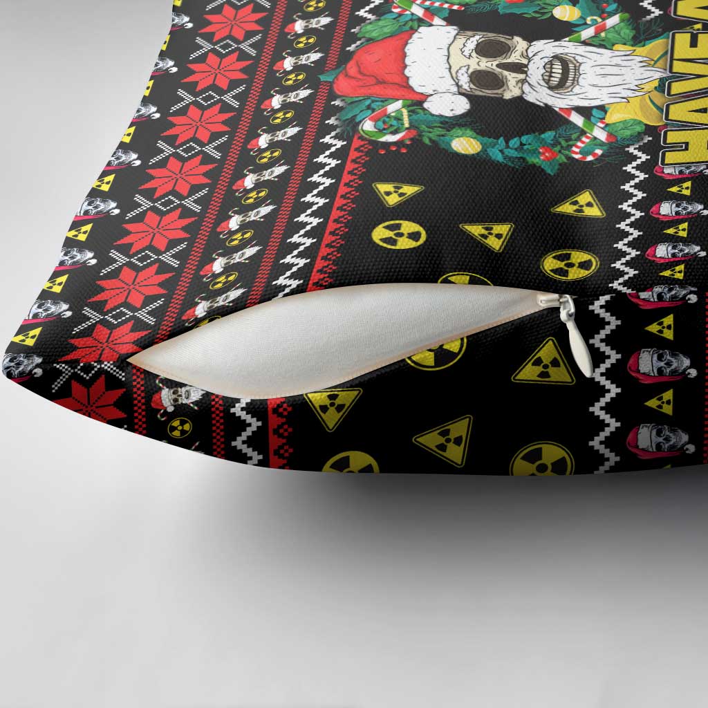 Skull Have A Rad Christmas Pillow Cover Xmas Holiday Patterns - Wonder Print Shop