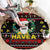 Skull Have A Rad Christmas Round Carpet Xmas Holiday Patterns - Wonder Print Shop