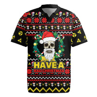 Skull Have A Rad Christmas Rugby Jersey Xmas Holiday Patterns - Wonder Print Shop