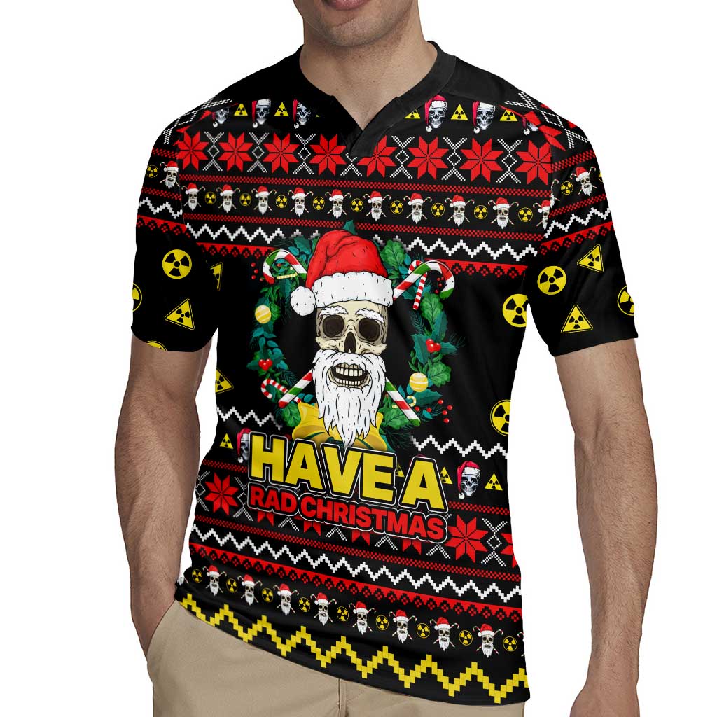 Skull Have A Rad Christmas Rugby Jersey Xmas Holiday Patterns - Wonder Print Shop