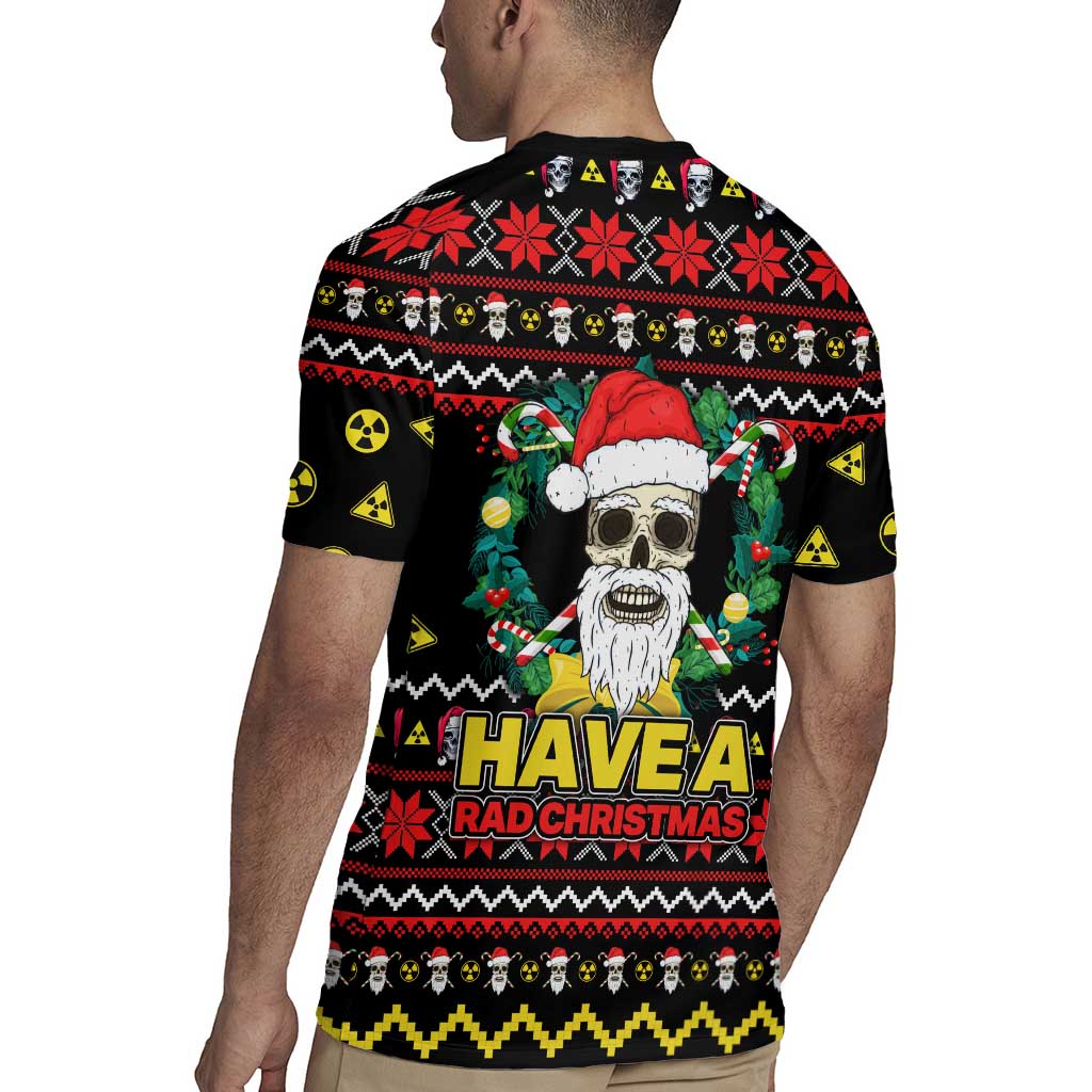 Skull Have A Rad Christmas Rugby Jersey Xmas Holiday Patterns - Wonder Print Shop