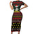 Skull Have A Rad Christmas Short Sleeve Bodycon Dress Xmas Holiday Patterns - Wonder Print Shop