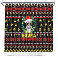 Skull Have A Rad Christmas Shower Curtain Xmas Holiday Patterns - Wonder Print Shop