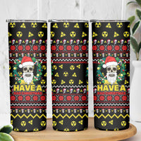 Skull Have A Rad Christmas Skinny Tumbler Xmas Holiday Patterns - Wonder Print Shop