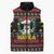 Skull Have A Rad Christmas Sleeveless Puffer Jacket Xmas Holiday Patterns - Wonder Print Shop