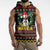 Skull Have A Rad Christmas Sleeveless Zip Hoodie Xmas Holiday Patterns - Wonder Print Shop