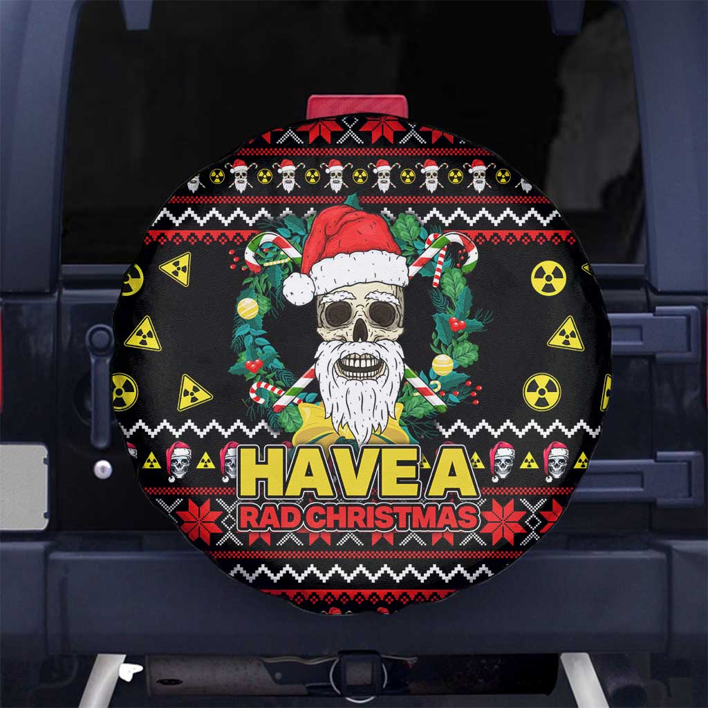 Skull Have A Rad Christmas Spare Tire Cover Xmas Holiday Patterns - Wonder Print Shop