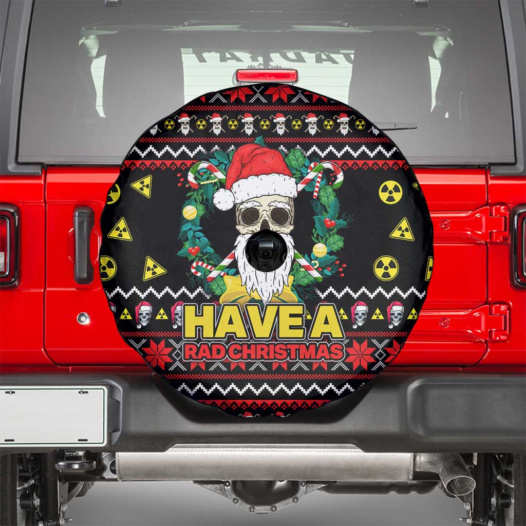 Skull Have A Rad Christmas Spare Tire Cover Xmas Holiday Patterns - Wonder Print Shop