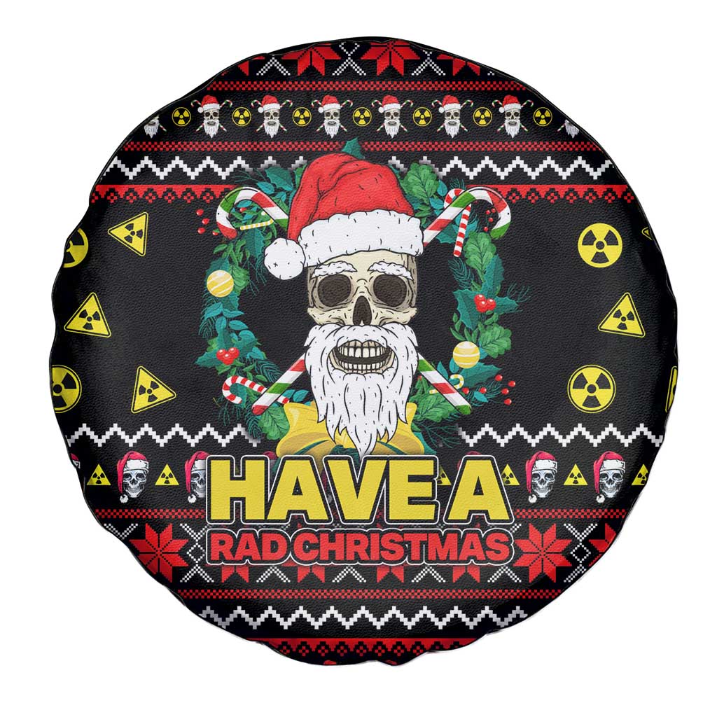 Skull Have A Rad Christmas Spare Tire Cover Xmas Holiday Patterns - Wonder Print Shop