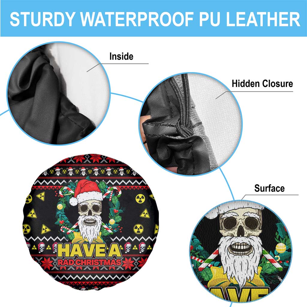 Skull Have A Rad Christmas Spare Tire Cover Xmas Holiday Patterns - Wonder Print Shop