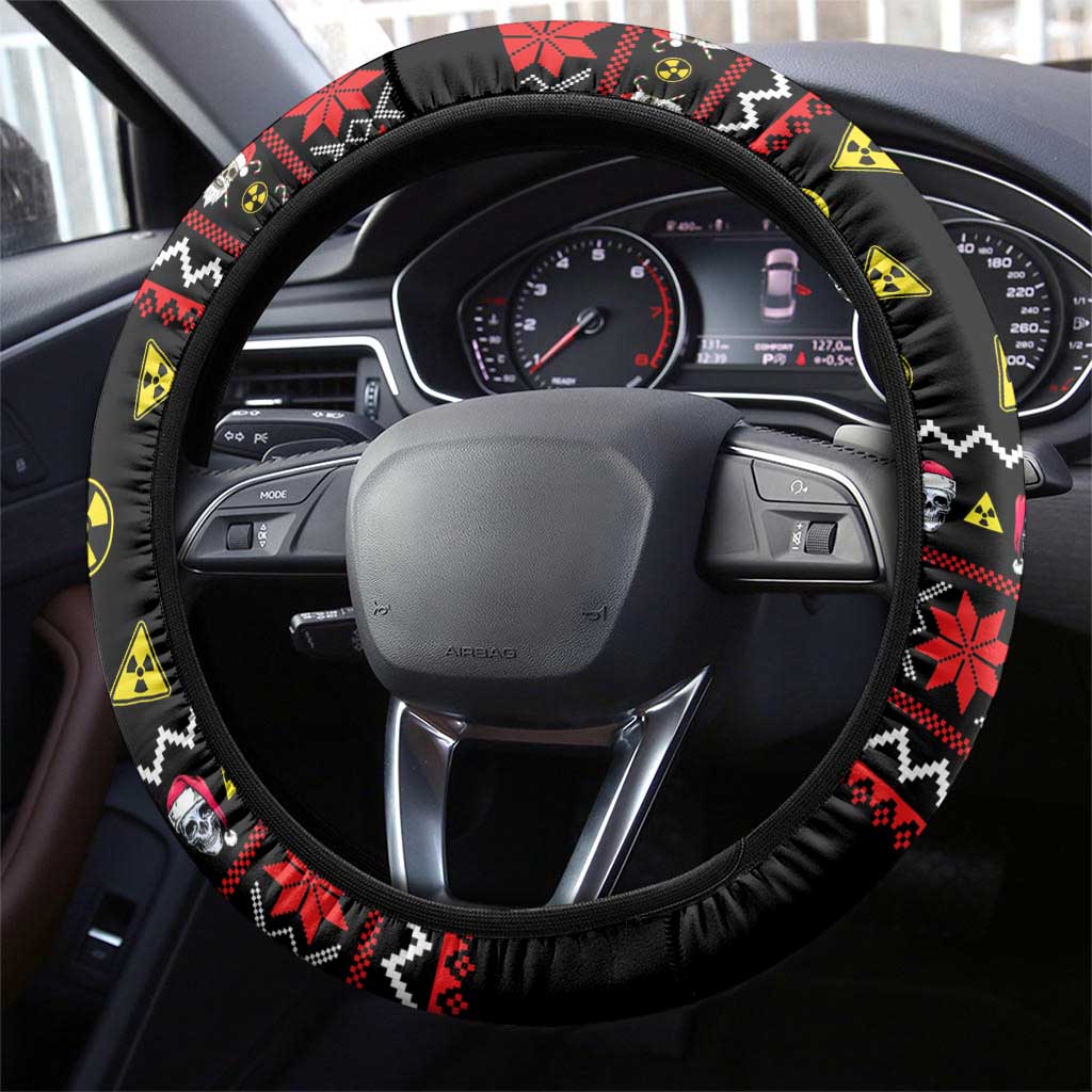 Skull Have A Rad Christmas Steering Wheel Cover Xmas Holiday Patterns - Wonder Print Shop