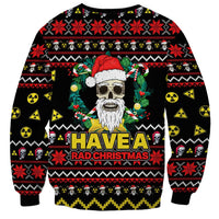 Skull Have A Rad Christmas Sweatshirt Xmas Holiday Patterns - Wonder Print Shop