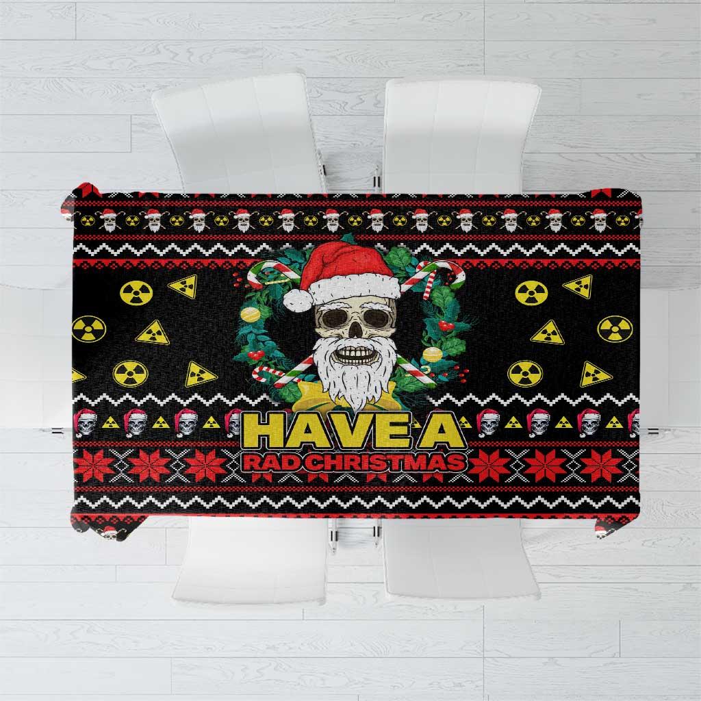 Skull Have A Rad Christmas Tablecloth Xmas Holiday Patterns - Wonder Print Shop