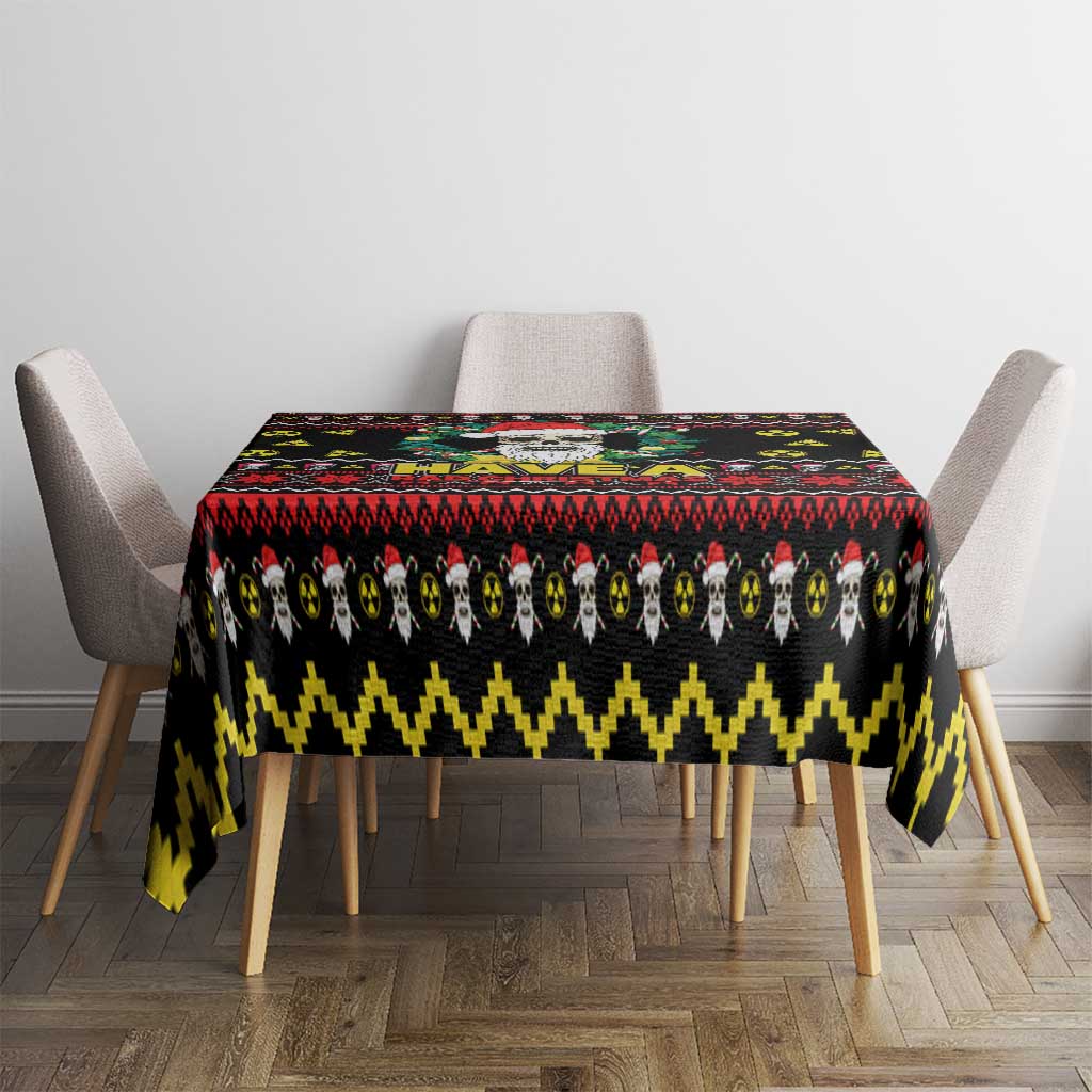 Skull Have A Rad Christmas Tablecloth Xmas Holiday Patterns - Wonder Print Shop