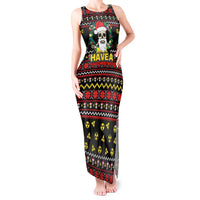 Skull Have A Rad Christmas Tank Maxi Dress Xmas Holiday Patterns - Wonder Print Shop
