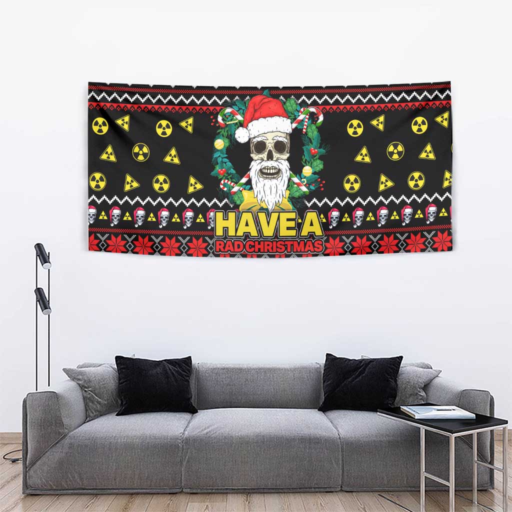 Skull Have A Rad Christmas Tapestry Xmas Holiday Patterns - Wonder Print Shop