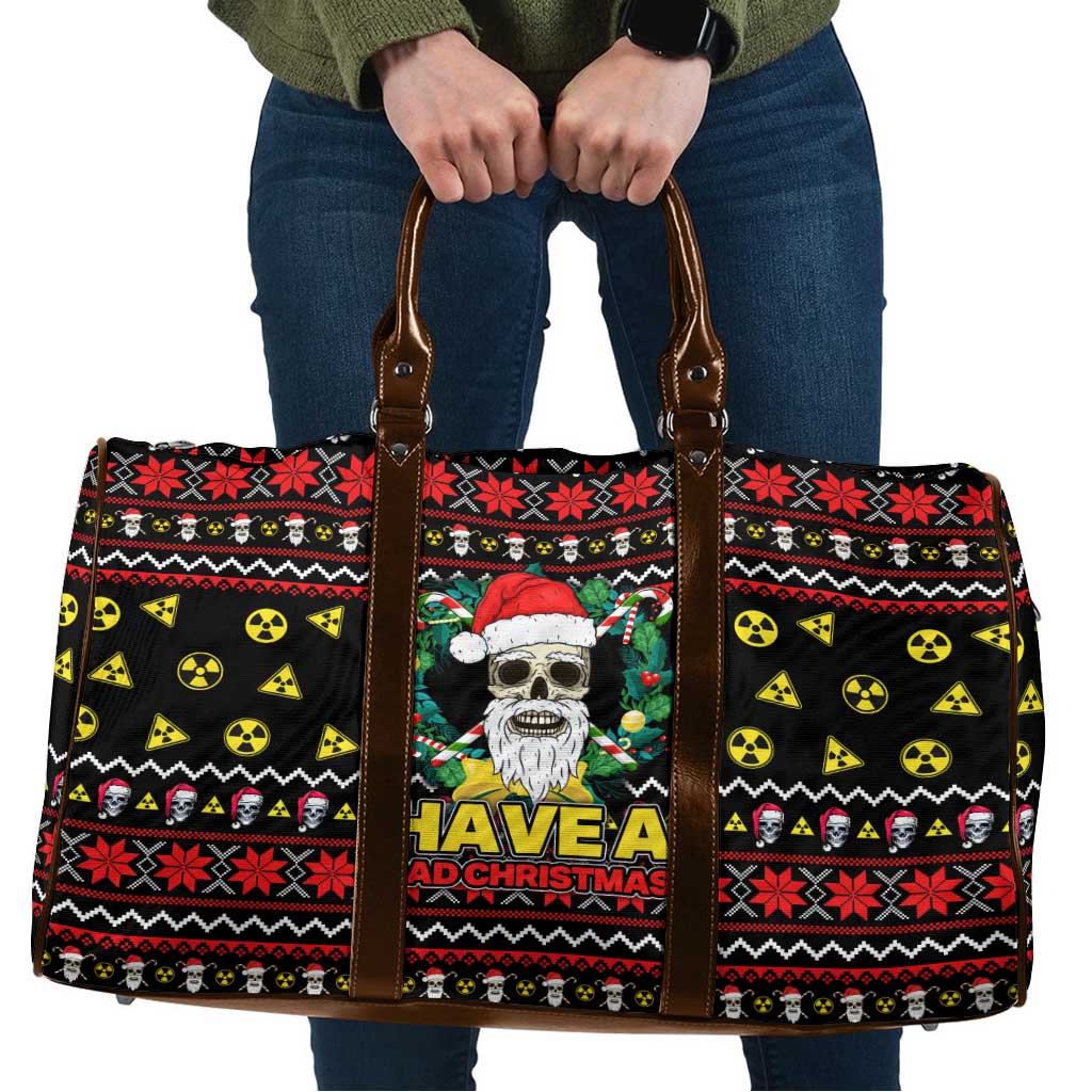 Skull Have A Rad Christmas Travel Bag Xmas Holiday Patterns - Wonder Print Shop