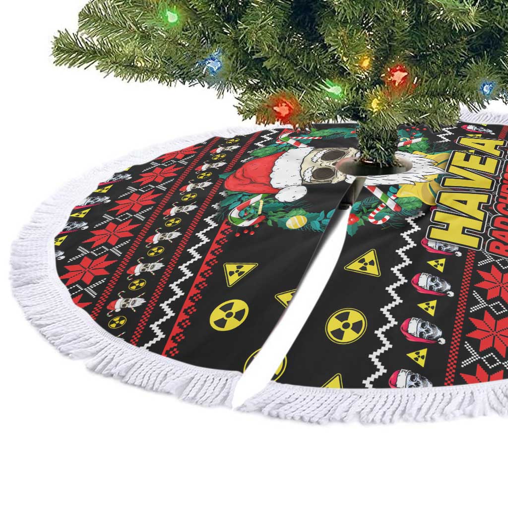 Skull Have A Rad Christmas Tree Skirt Xmas Holiday Patterns - Wonder Print Shop
