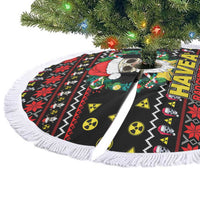 Skull Have A Rad Christmas Tree Skirt Xmas Holiday Patterns - Wonder Print Shop