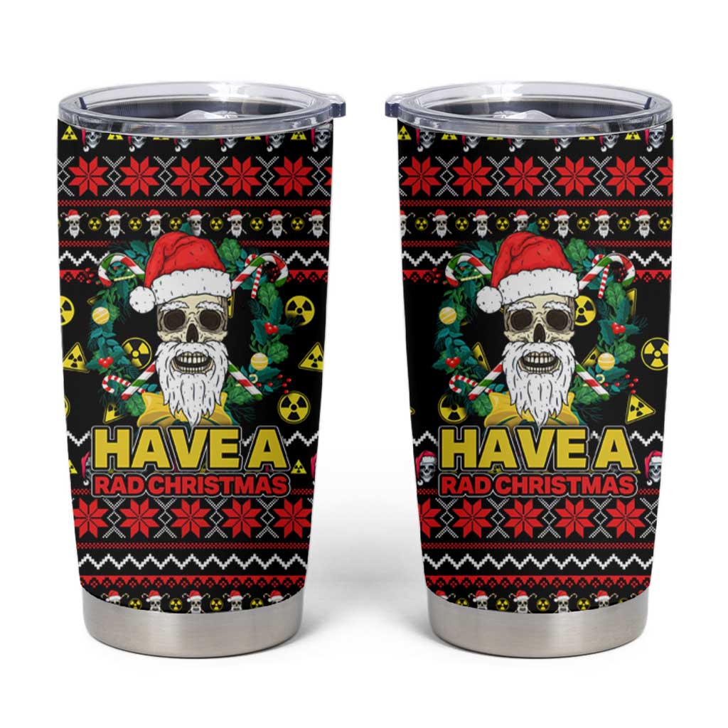 Skull Have A Rad Christmas Tumbler Cup Xmas Holiday Patterns - Wonder Print Shop
