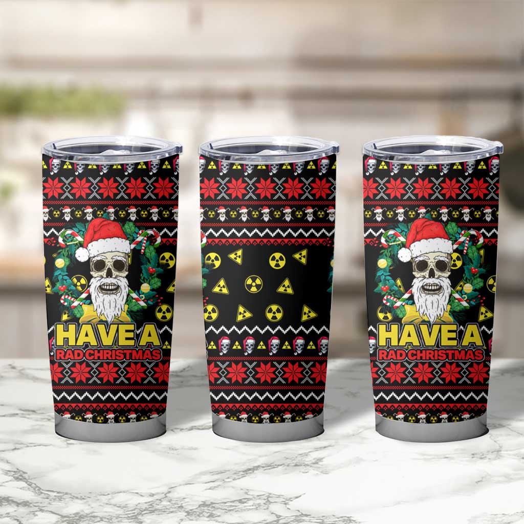 Skull Have A Rad Christmas Tumbler Cup Xmas Holiday Patterns - Wonder Print Shop