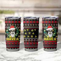 Skull Have A Rad Christmas Tumbler Cup Xmas Holiday Patterns - Wonder Print Shop