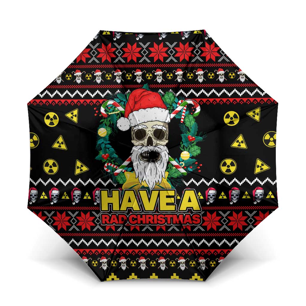 Skull Have A Rad Christmas Umbrella Xmas Holiday Patterns - Wonder Print Shop