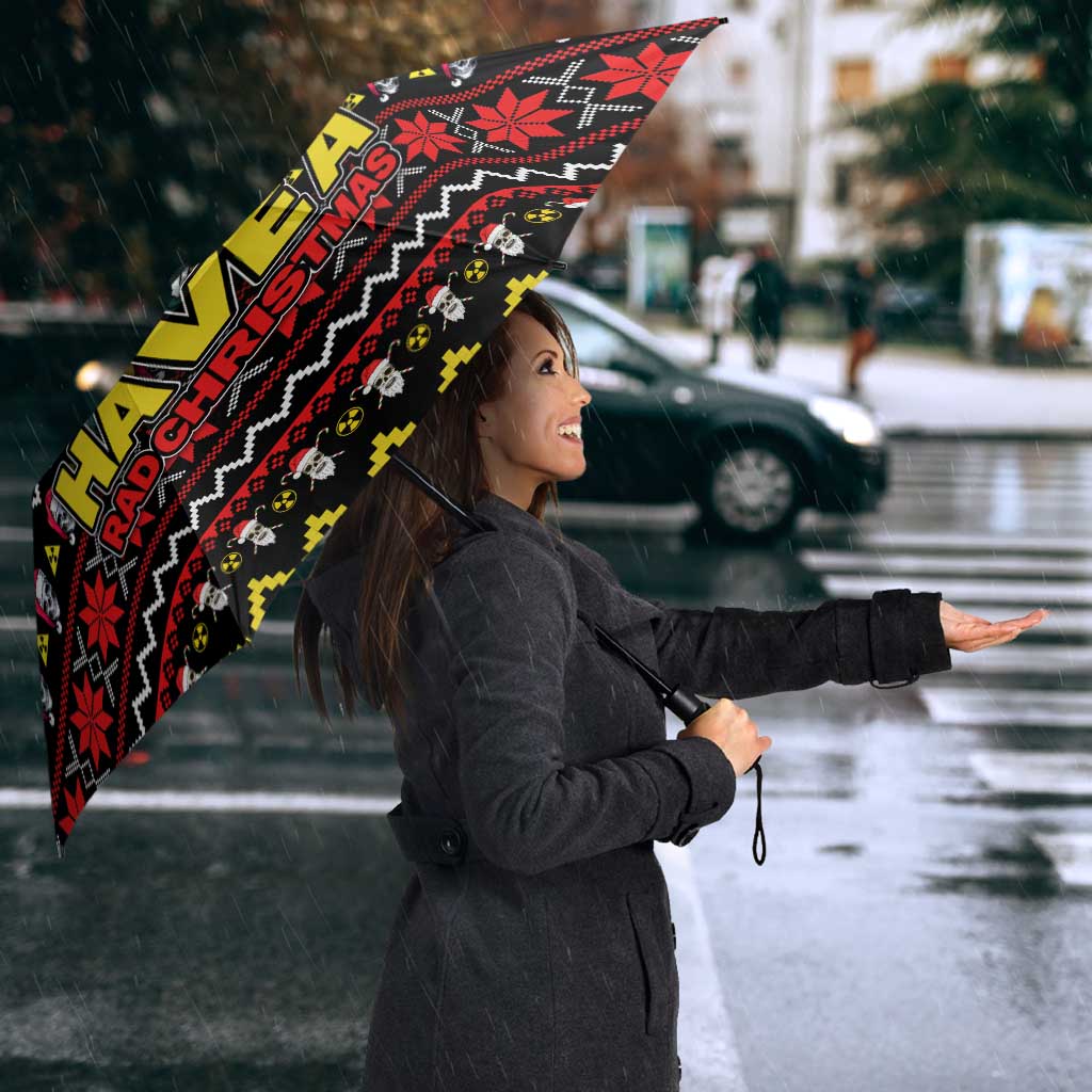 Skull Have A Rad Christmas Umbrella Xmas Holiday Patterns - Wonder Print Shop