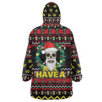 Skull Have A Rad Christmas Wearable Blanket Hoodie Xmas Holiday Patterns - Wonder Print Shop