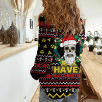 Skull Have A Rad Christmas Women Casual Shirt Xmas Holiday Patterns - Wonder Print Shop