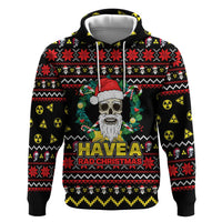 Skull Have A Rad Christmas Zip Hoodie Xmas Holiday Patterns - Wonder Print Shop