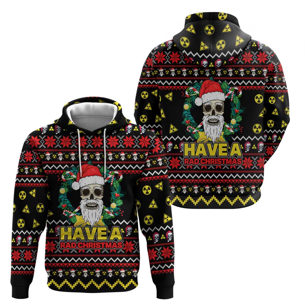 Skull Have A Rad Christmas Zip Hoodie Xmas Holiday Patterns - Wonder Print Shop