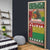 Guinea Bissau Christmas Door Cover with Santa Penguin Christmas Tree and Red Green Yellow Snowflake - Wonder Print Shop