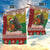 Guinea Bissau Christmas Garden Flag with Santa Penguin Christmas Tree and Red Green Yellow Snowflake - Wonder Print Shop