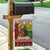 Guinea Bissau Christmas Garden Flag with Santa Penguin Christmas Tree and Red Green Yellow Snowflake - Wonder Print Shop