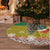Guinea Bissau Christmas Tree Skirt with Santa Penguin Christmas Tree and Red Green Yellow Snowflake - Wonder Print Shop