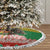 Guinea Bissau Christmas Tree Skirt with Santa Penguin Christmas Tree and Red Green Yellow Snowflake - Wonder Print Shop