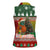 Guinea Bissau Christmas Women Sleeveless Polo Shirt with Santa Penguin Christmas Tree and Red Green Yellow Snowflake - Wonder Print Shop