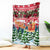 Guinea Bissau Christmas Blanket with Santa Sleigh Reindeer Forest and National Flag Design - Wonder Print Shop