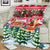 Guinea Bissau Christmas Blanket with Santa Sleigh Reindeer Forest and National Flag Design - Wonder Print Shop